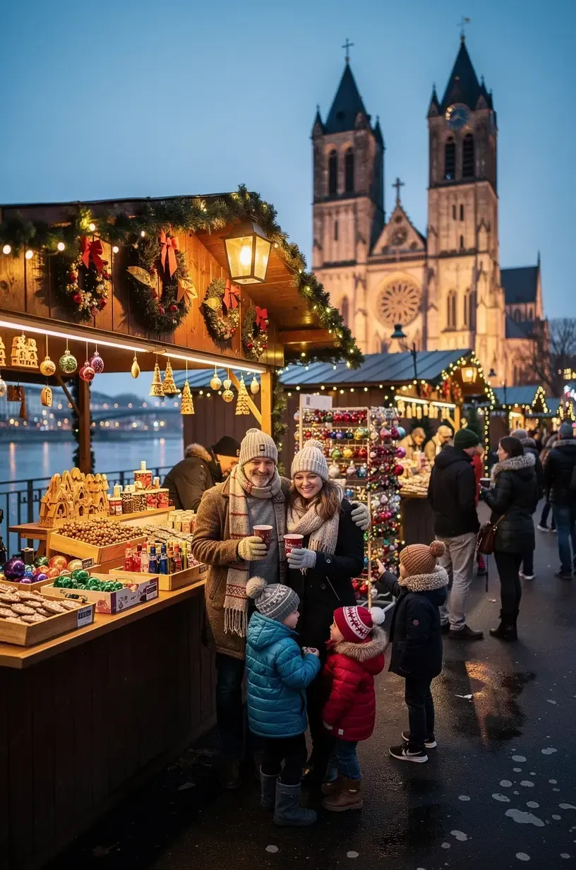 Reisende erhalten ihre Eintrittskarten und Unterkunftspässe für ein Kulturfestival in Deutschland.